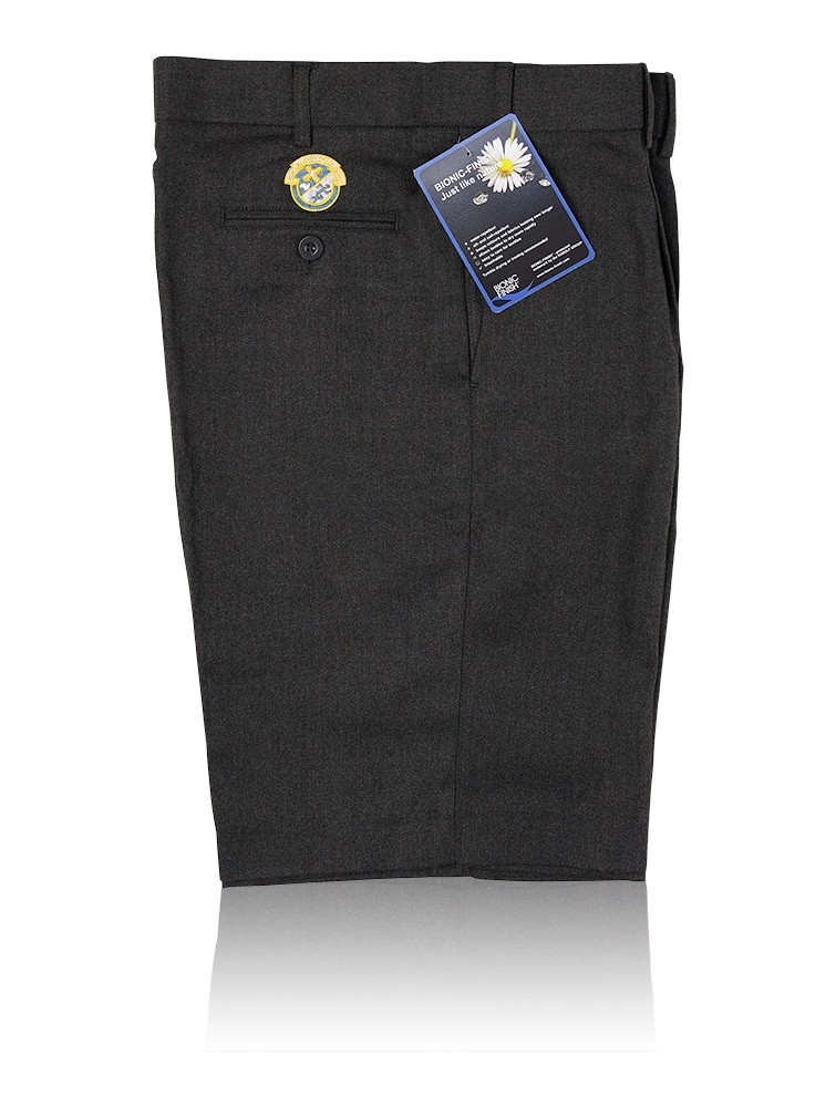 black formal shorts