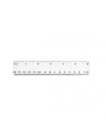 S Clear plastic Ruler