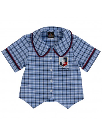 Caloundra City Private School Girls Check Blouse