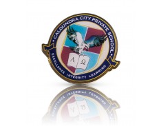 School Metal Badge CCPS
